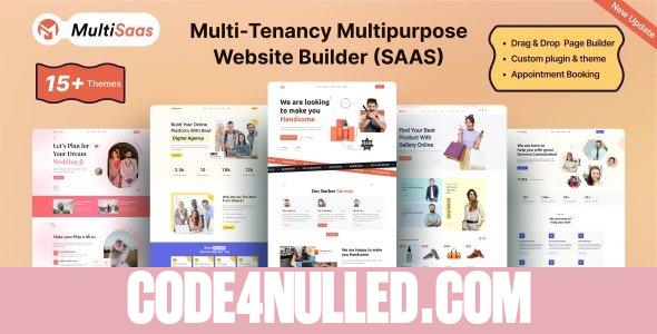 MultiSaas v1.2.4 - Multi-Tenancy Multipurpose Website Builder (Saas)
