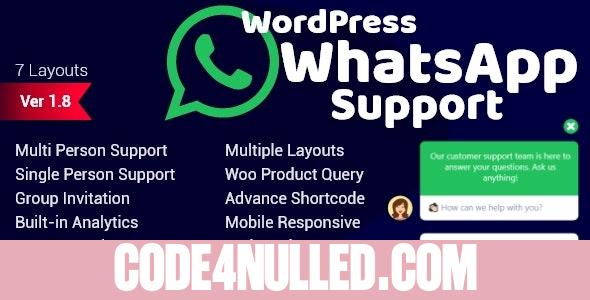 WordPress WhatsApp Support v2.4.0