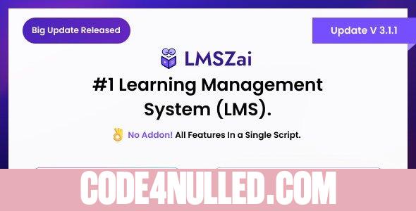 LMSZAI v4.1 - LMS | Learning Management System (Laravel) - nulled