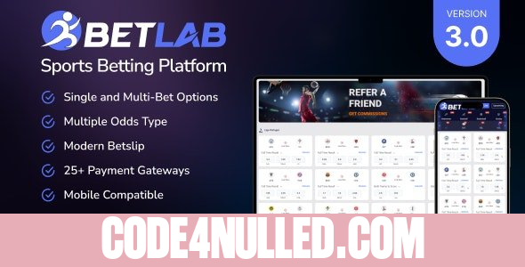 BetLab v3.0 - Sports Betting Platform - nulled