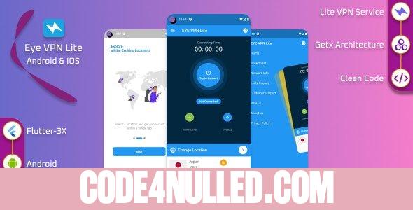 EYE VPN Lite - Flutter VPN Application With Web Admin Panel