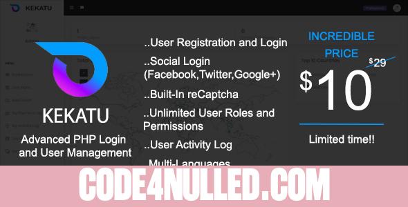 Kekatu - Advanced PHP Login and User Management