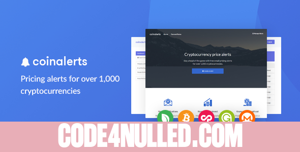 CoinAlerts - Price alerts for 1,000 Cryptocurrencies