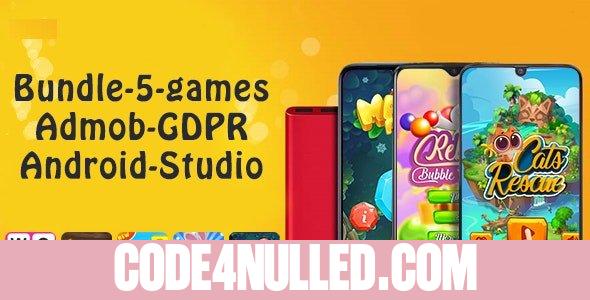 Bundle#1 , 5 Games (Admob + GDPR + Android Studio) v1.0