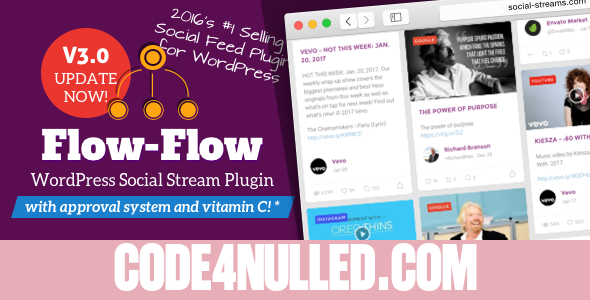 Flow-Flow v3.0.1- WordPress Social Stream Plugin