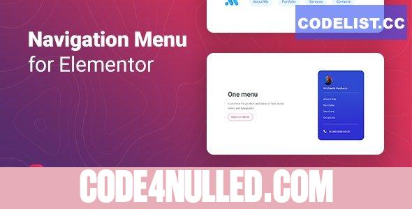 Menuar v1.0.1 - Navigation Menu for Elementor