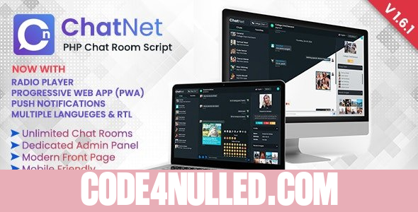 ChatNet v1.6.1 - PHP Chat Room & Private Chat Script - nulled