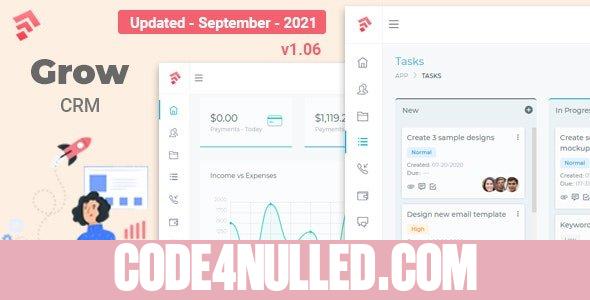 Grow CRM v1.06 - Laravel Project Management