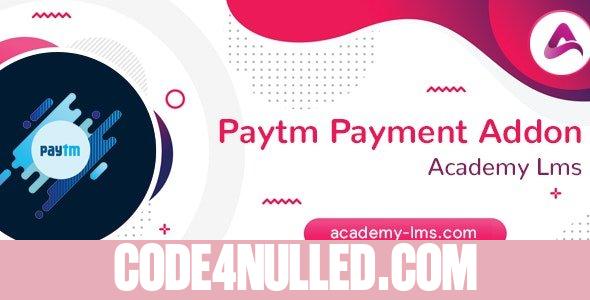 Academy LMS Paytm Payment Addon v1.0