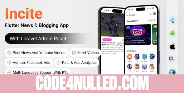 Incite News App v2.8 - Short News App Complete Solution