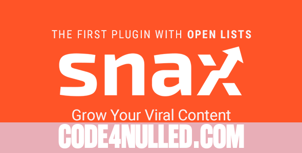 Snax v1.4.1 - Viral Front-End Uploader