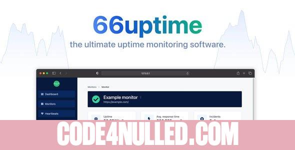 66Uptime v39.0.0 - Uptime & Cronjob Monitoring tool - nulled