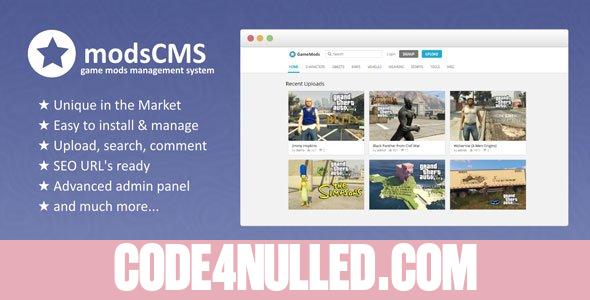 ModsCMS v1.1 - Game Mods PHP Script