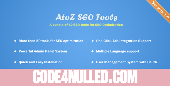 AtoZ SEO Tools v1.6 - Search Engine Optimization Tools