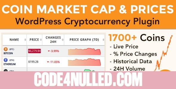 Coin Market Cap & Prices v5.6.4 - WordPress Cryptocurrency Plugin