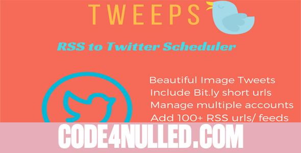 Tweeps RSS to twitter scheduler