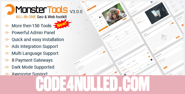 MonsterTools v3.0.0 - The All-in-One SEO & Web Toolkit, like a Swiss Army Knife - nulled