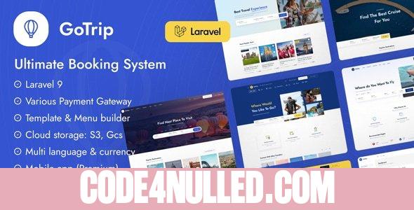 GoTrip v1.6.1 - Laravel Booking System