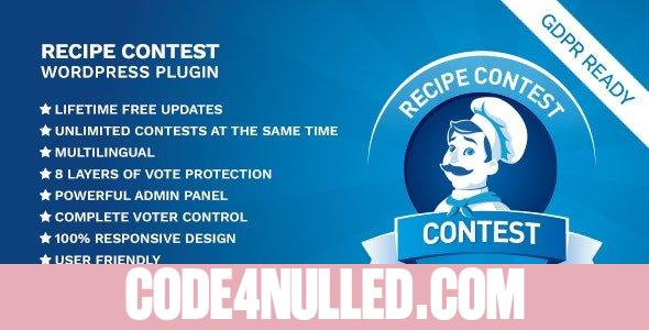 Recipe Contest WordPress Plugin v1.1