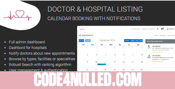 Medixa - Doctor/ Hospital Listing with Booking