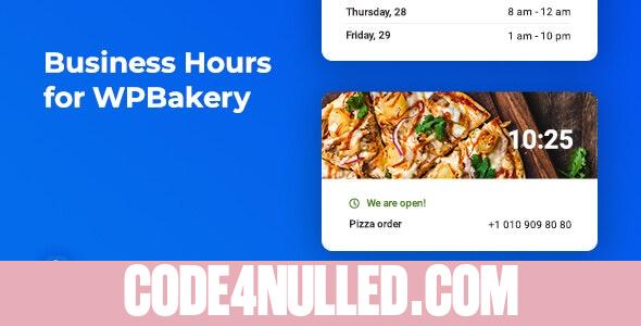 Business Hours for WPBakery v1.0.0  Worker addon