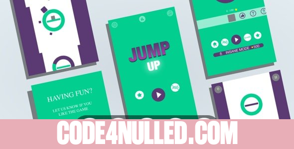 Jump Up : (Android Studio+Admob+Reward Video+Inapp+Leaderboard+ready to publish) 6 February 2021