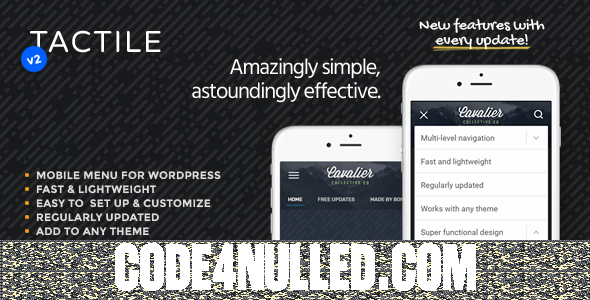 Tactile v2.0 - WordPress Mobile Menu