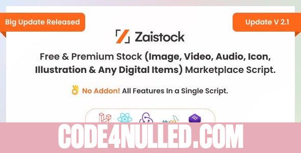 Zaistock v2.2 - Free & Premium Stock Photo, Video, Audio, Icon Illustration Script