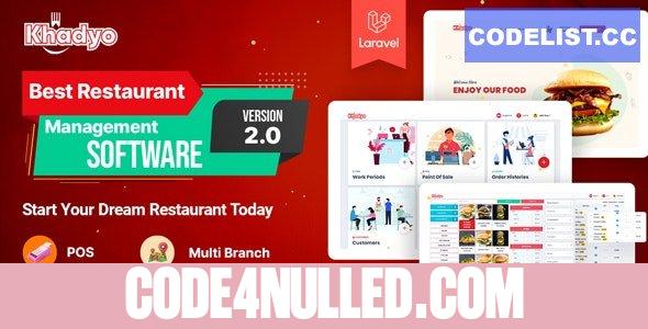 Khadyo Restaurant Software v2.0 - Online Food Ordering Website with POS