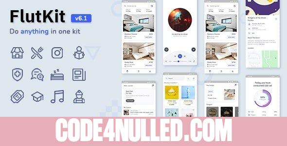 FlutKit v6.1.0 - Flutter UI Kit
