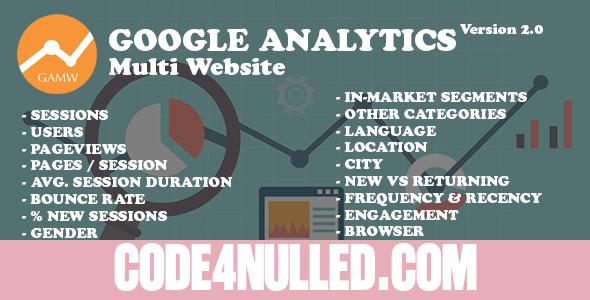 Google Analytics Multi Website v2.0