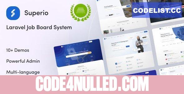 Superio v1.1.0 - Laravel Job Board System