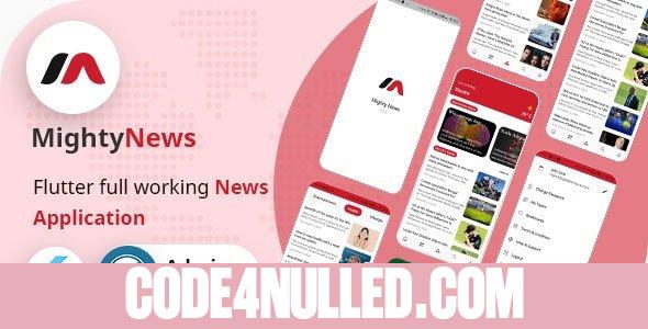 MightyNews v16 - Flutter 2.0 News App with Wordpress backend