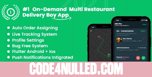 Delivery App - Multiple Restaurants Food Ordering Flutter App Mealup v4.0