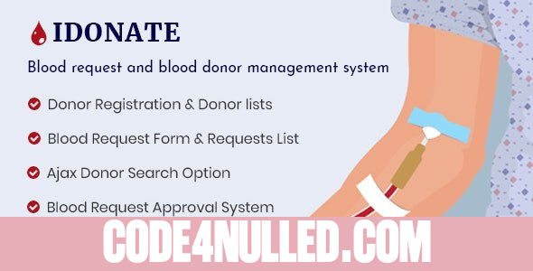 IDonatePro v3.0.2 - Blood Donation, Request And Donor Management WordPress Plugin