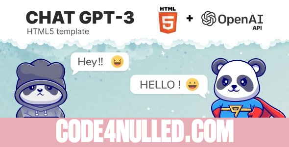 Chat GPT-3 OpenAI HTML 5 v1.1