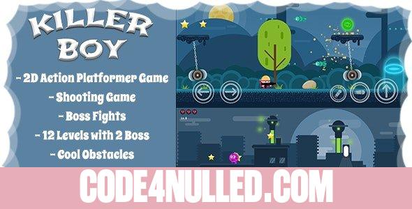 Killer Boy - 2D Action Platformer Mobile/Android Game (Unity Game + Admob)