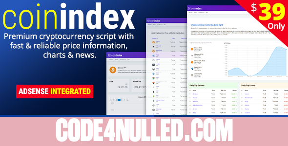 CoinIndex v1.1 - Premium Cryptocurrency Market Prices & Charts Application
