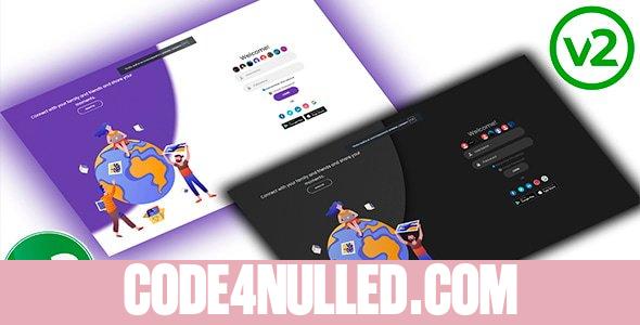 Premium Welcome Page for WoWonder v2.5