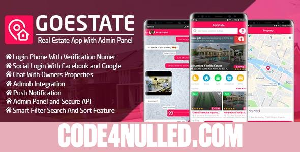 GoEstate - Real Estate App With Admin Panel