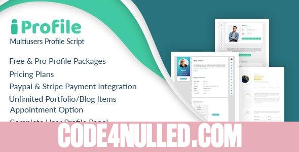 iProfile v1.6 - Multiuser Profile & Resume Script (SASS)