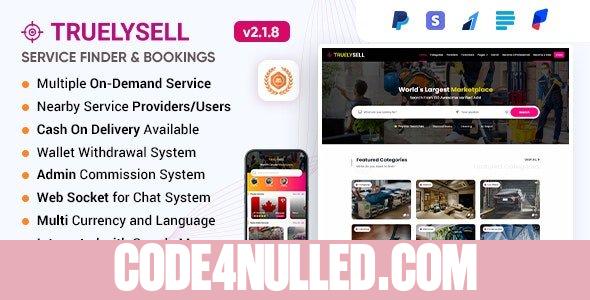 TruelySell - On Demand Handyman Services, Nearby Service Booking Software (Web + Android + iOS)