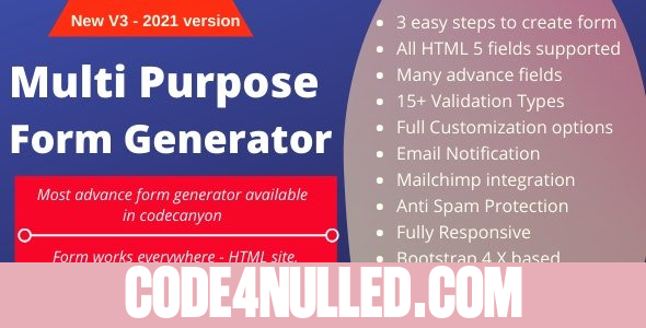 Multi-Purpose Form Generator & docusign (All types of forms) with SaaS v3.95