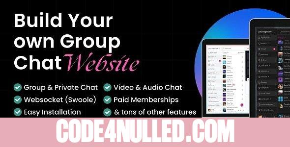 Grupo Chat v3.1.0 - Chat Room & Private Chat - Video Chat & Audio Chat - Group Video Chat - PHP Chat Code - nulled