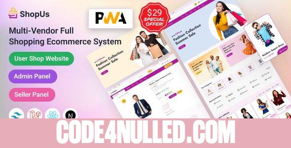 ShopUs v2.0.0 - Laravel Multivendor Fashion eCommerce Website