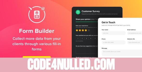 Form Builder v1.4.0 - WordPress Form plugin