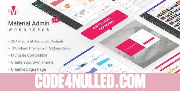 Material v5.1 - White Label WordPress Admin Theme