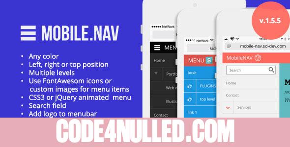 MOBILE.NAV v1.5.3 - Responsive menu wordpress plugin
