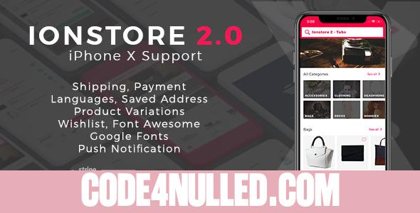 Ionstore 2 - Ionic Premium WooCommerce App using Ionic 3