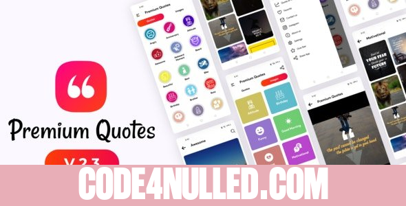 Premium Quotes v2.3 - Quotes App With Admin Panel, Admob and Applovin Ads
